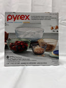 Glass Mixing Bowls with Lids - 8 Piece Set