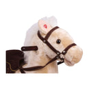 Plush Rocking Horse - Soft Fur and Solid Wood