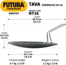 Futura Non-Stick Concave Tava Griddle 10 in
