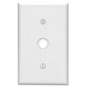 Leviton White 1 gang Plastic Cable/Telco Wall Plate 1 pk