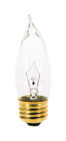 Satco 25 W CA10 Decorative Incandescent Bulb E26 (Medium) Soft White 2 pk, Pack of 10