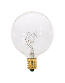 Satco 25 W G16.5 Decorative Incandescent Bulb E12 (Candelabra) Soft White 1 pk, Pack of 25