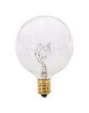 Satco 25 W G16.5 Decorative Incandescent Bulb E12 (Candelabra) Soft White 2 pk, Pack of 10
