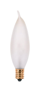 Satco 15 W CA9 Chandelier Incandescent Bulb E12 (Candelabra) Soft White 1 pk, Pack of 25