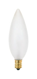 Satco 25 W BA9.5 Chandelier Incandescent Bulb E12 (Candelabra) Soft White 1 pk, Pack of 25