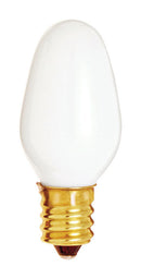 Satco 7 W C7 Nightlight Incandescent Bulb E12 (Candelabra) Soft White 1 pk, Pack of 12