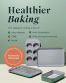 Nonstick Ceramic Small Baking Sheet (13x9”) –  Black