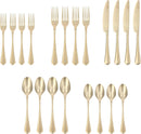 20 Piece Flatware Set - Antiqued Champagne
