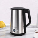 1.7 Liter Electric Kettle Double Wall Stainless Steel and Black