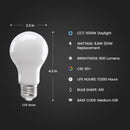 Feit Enhance A19 E26 (Medium) LED Bulb Daylight 60 Watt Equivalence 4 pk
