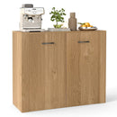 38 Inches Buffet Modern Sideboard Cabinet With Storage-Natural
