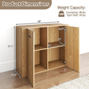 38 Inches Buffet Modern Sideboard Cabinet With Storage-Natural
