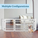 Pet Adobe 5-Panel Foldable Indoor Dog Gate, White