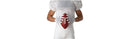 Cutters Game Day Receiver Youth Sports Gloves - White Topo S/M