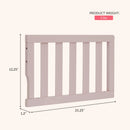 Universal Convertible Crib Toddler Guard Rail - Blush Pink