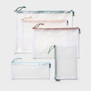 5pc Clear Toiletry Set - Travel Cosmetic Storage Pouches