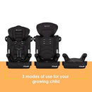 3-in-1 Combination Booster Car Seat - Black