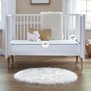 Waterproof Baby Crib Mattress and Pad - White