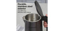 1.7Liter DoubleWall Dig SS Kettle 40851: Electric Water & Tea Heater, 1.7L, Stainless Steel, 1500W, Black
