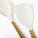 10pc Stainless Steel/Nylon Kitchen Utensil Set- Champagne