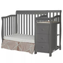 Jayden 4-in-1 Mini Convertible Crib and Changer - Dark Gray