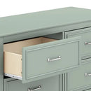 Charlie 6-Drawer Double Dresser - Light Sage