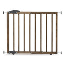 Dreambaby 27.5-41" Nottingham Rustic Wooden Baby Gate for Stairs and Doorways – Two Mount Options: Drill-in Walk Through Door Gate or No Screw Barrier - Stair Gate for Kids and Pets