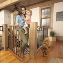 Walk-Thru Top of Stairs Baby Gate - Farmhouse