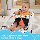 Portable Baby Chair - Cute Cow Sit-Me-Up Floor Seat with BPA-Free Teether