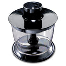 Hand Blender with Whisk and Chopping Bowl - Stainless Steel