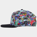 Overtime Adult Flat Brim Snapback Baseball Hat - Printed Crown