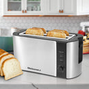 4 Slice Long Slot Toaster - Stainless Steel