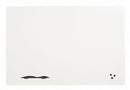 MooreCo Gloss-Finish Porcelain Dry Erase Board, Wall Mounted, 48 inH x 72 inW, White - 208JG