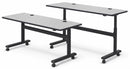 MooreCo Rectangle Mobile Training Table, Gray Nebula, 60"W x 24" Depth - 90316-4622-BK
