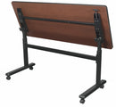 MooreCo Rectangle Mobile Training Table, Gray Nebula, 60"W x 24" Depth - 90316-4622-BK