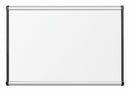 MooreCo Gloss-Finish Porcelain Dry Erase Board, Wall Mounted, 24 inH x 36 inW, White - 202OB-01