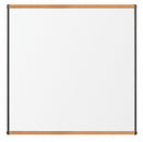 MooreCo Gloss-Finish Porcelain Dry Erase Board, Wall Mounted, 48 inH x 48 inW, White - 202OD-02