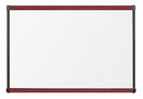 MooreCo Gloss-Finish Porcelain Dry Erase Board, Wall Mounted, 24 inH x 36 inW, White - 202OB-03