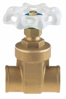 Milwaukee Valve Gate Valve, Lead-Free Brass, Solder Connection Type, Pipe Size - Valves 3/4 in - UP668 3/4"