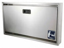 Foundations Baby Changing Station, Horizontal, Flush Mount, Stainless Steel/Polyethylene - 100-SSC-SM
