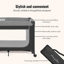 Portable Baby Playard - Black & White