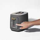 Beautiful 2-Slice Toaster With Touch-Activated Display, Oyster Gray