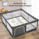 Baby Play Mat for 59''x 59''Playpen,Reversible,Circle