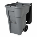 Rubbermaid 65 gal Rectangular Confidential Waste Container, Plastic, Gray - FG9W1088GRAY
