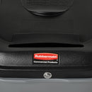Rubbermaid 65 gal Rectangular Confidential Waste Container, Plastic, Gray - FG9W1088GRAY