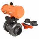 Georg Fischer 2 in Spring Return - Fail Close Pneumatic Actuated Ball Valve, 2-Piece - 199233068