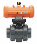 Georg Fischer 2 in Spring Return - Fail Close Pneumatic Actuated Ball Valve, 2-Piece - 199233068