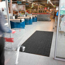Notrax Indoor Entrance Mat, 3 ft L, 24 in W, 3/8 in Thick, Rectangle, Black - 118S0023CH