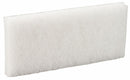 Remco 10" x 4-1/2" Polyester Fibers Soft Pad, White, 10PK - 5525-10PK