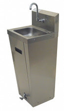 Advance Tabco Stainless Steel Hand Sink, With Faucet, Floor Mounting Type, Silver - 7-PS-90